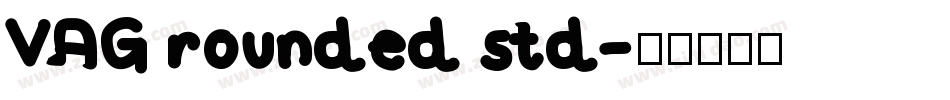 VAG rounded std字体转换